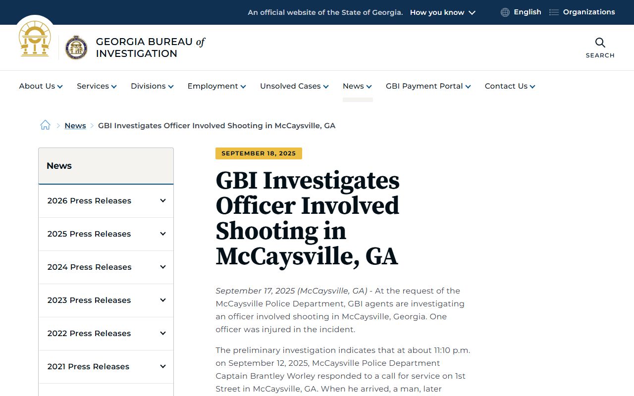 Fannin County criminal court records GBI McCaysville investigation release
