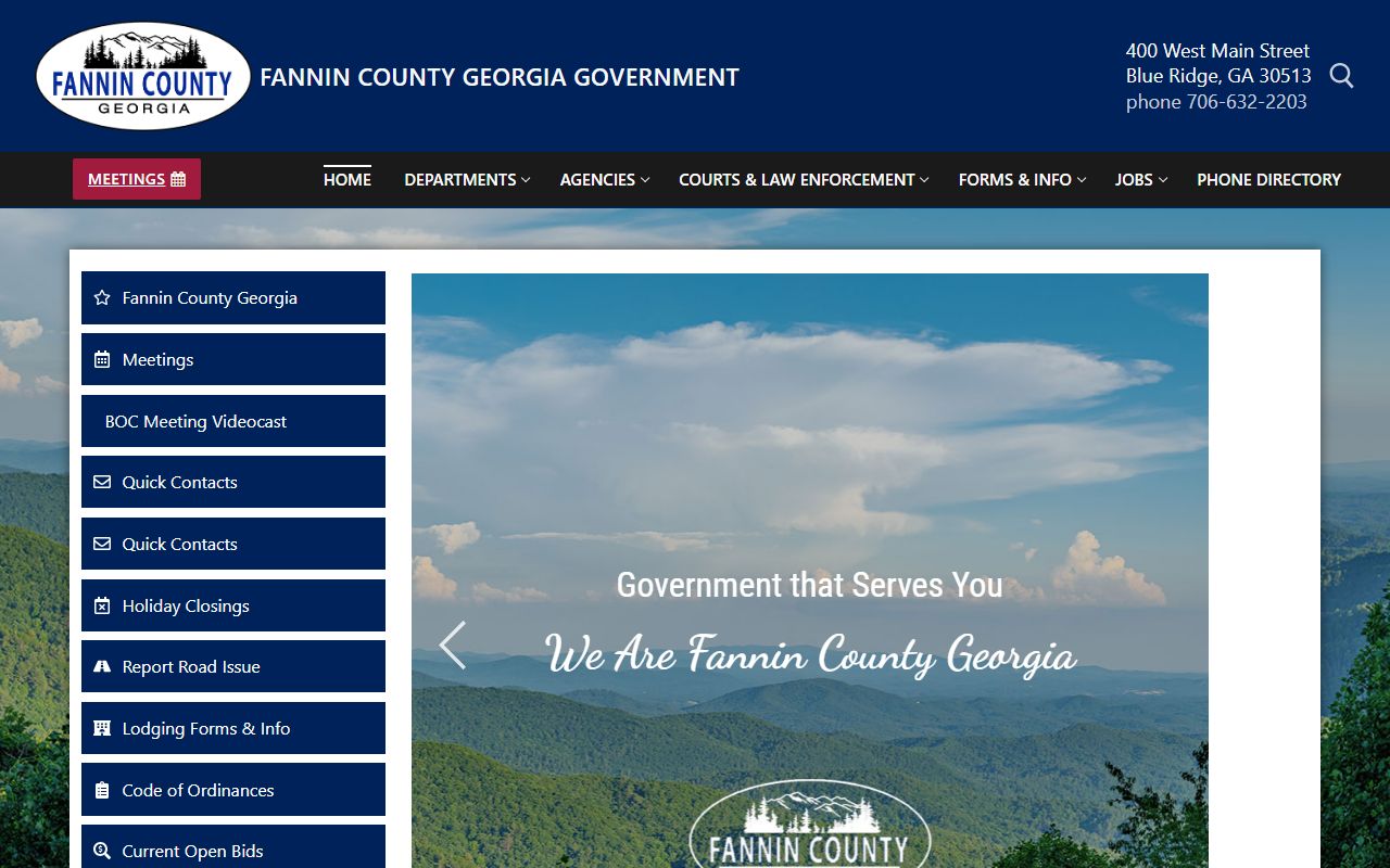 Fannin County court records official county homepage
