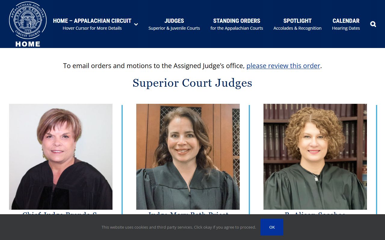 Fannin County court records Appalachian Circuit judges