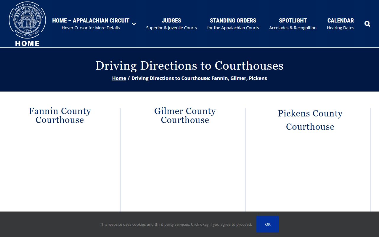 Fannin County court records courthouse driving directions