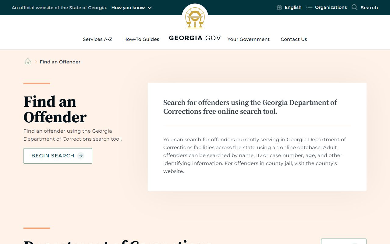 Fannin County inmate records Georgia.gov find offender page