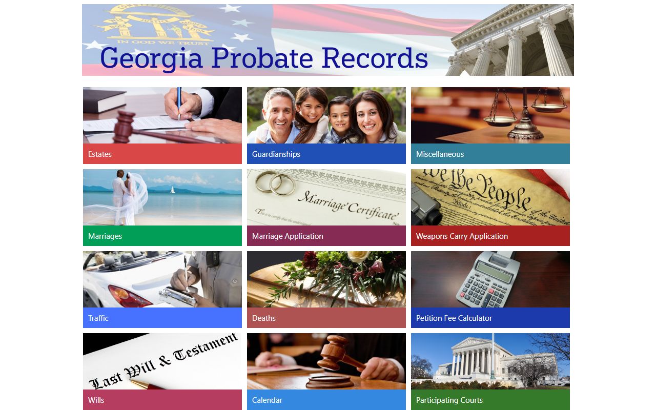 Fannin County marriage records Georgia Probate Records portal home